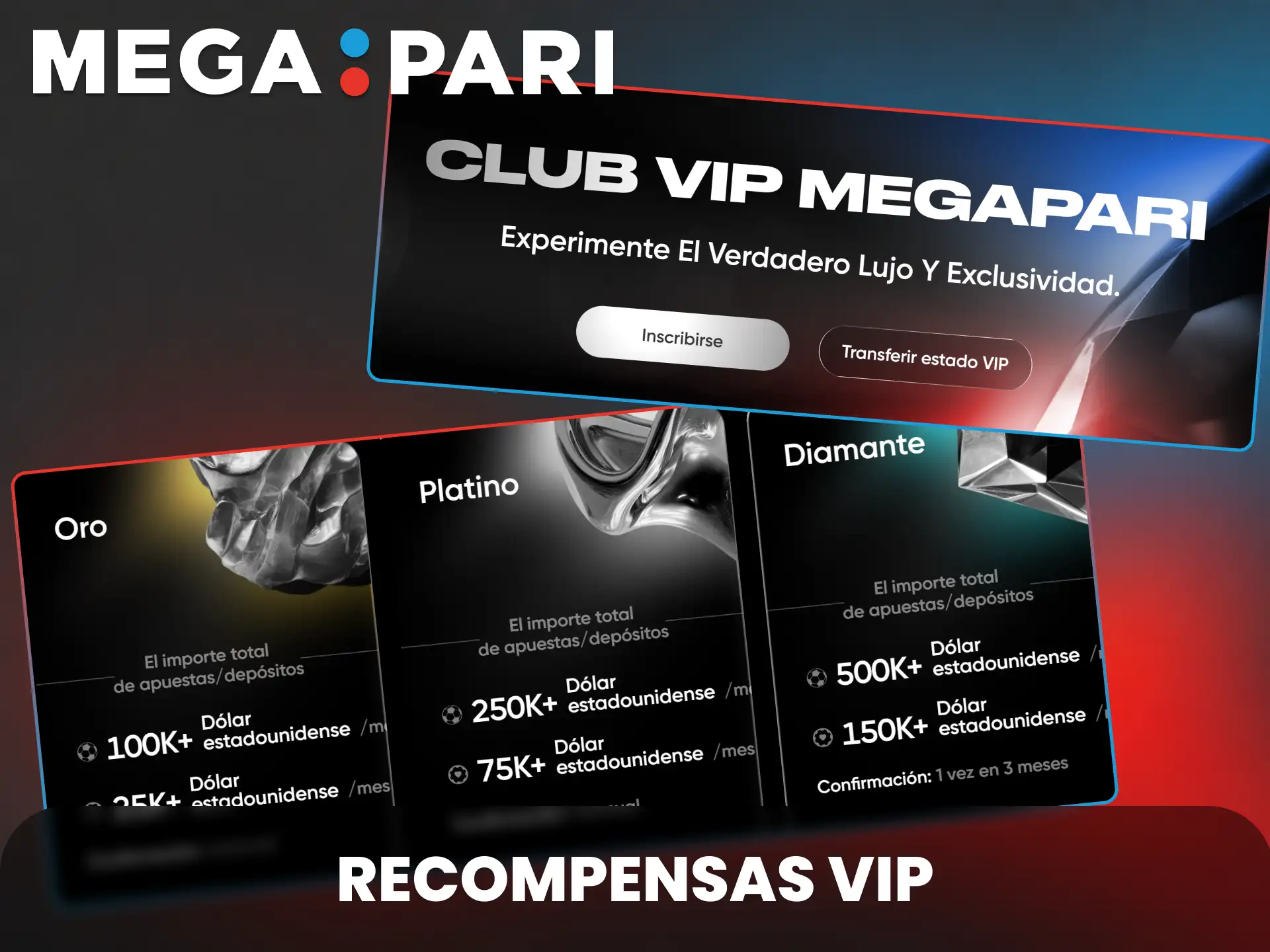 Accede a las recompensas VIP en MegaPari y disfruta de beneficios y ventajas exclusivas.