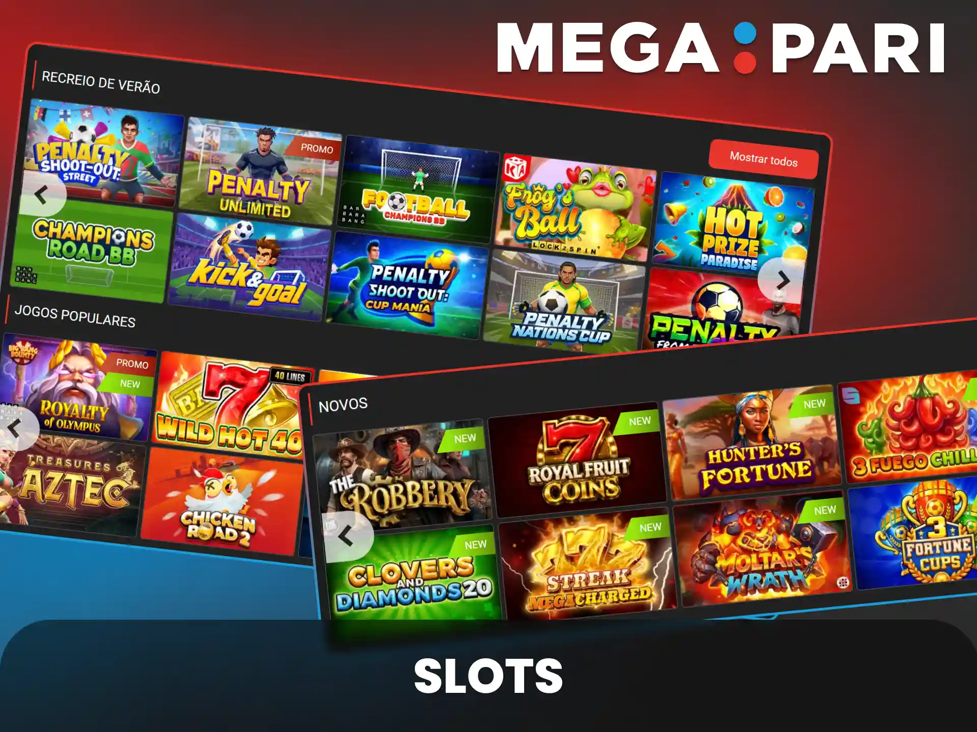 Juega a las mejores casino slots en MegaPari y gana increibles premios.
